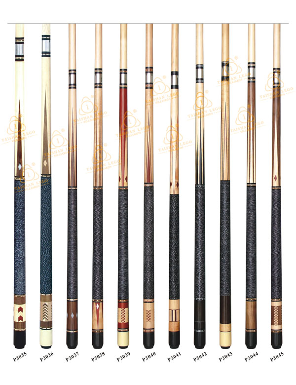 P3035-P3045 Deluxe Spliced Pool Cue Series