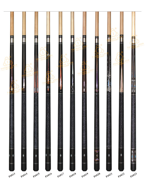 P6013-P6023 Elegant Decal Pool Cue Series