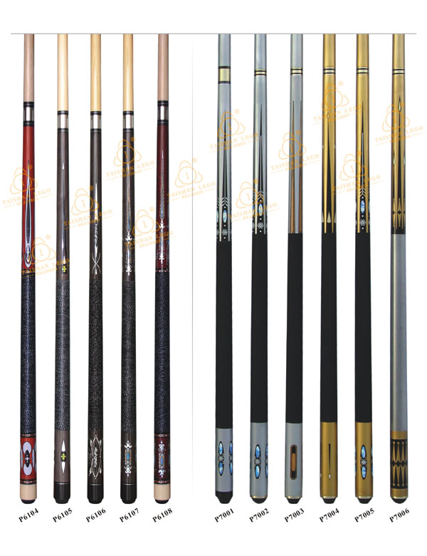 P6104-P7006 Elegant Decal Pool Cue Series