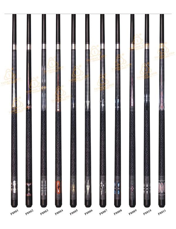 P8001-P8011 Simulated Graphite Cue Series